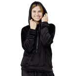 Sweat velours uni noir Taille M