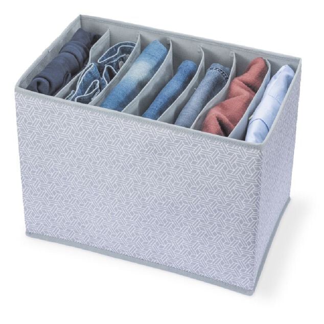 Rangement dressing 7 compartiments pliable 43x27xH32cm