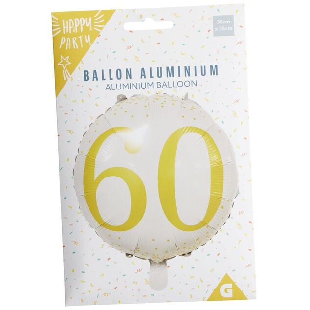 Ballon alu 60 ans &Oslash;46cm