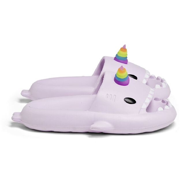 Chaussons requin licorne caoutchouc violet 38/39