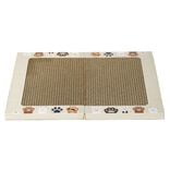 Tapis sortie de liti&egrave;re et griffoir pliable 36x42cm