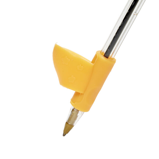 Adaptateur de crayon ou stylo pour bon positionnement doigt 2 pi&egrave;ces