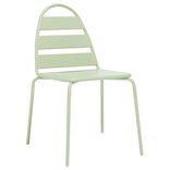 Chaise de jardin Fun m&eacute;tal vert 58x45xH82cm