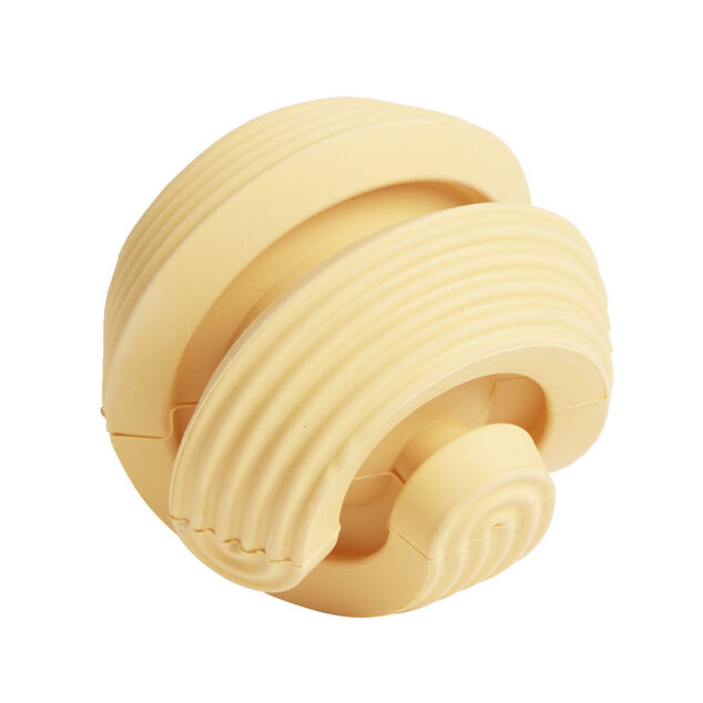 Balle distributeur friandise chien caoutchouc &Oslash;8,5cm