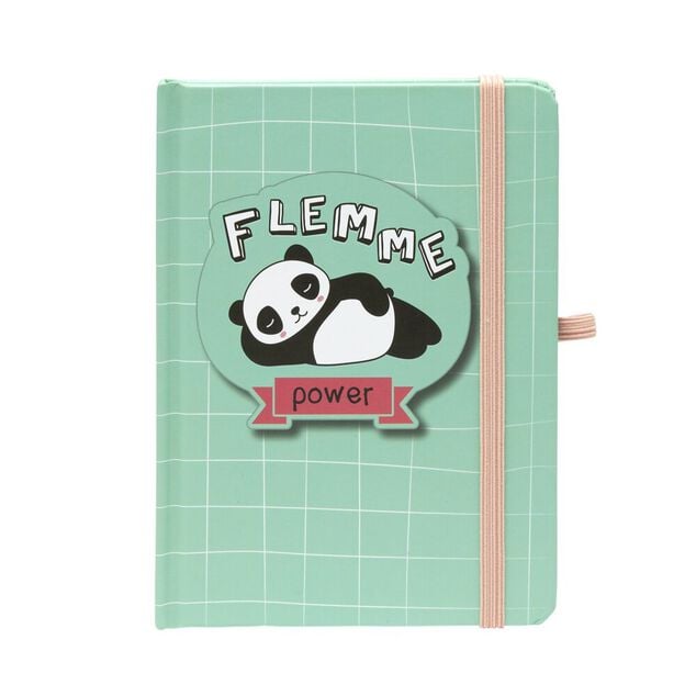Carnet de note kawaii Flemme Power 11x14cm