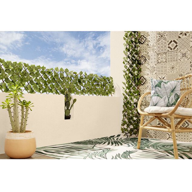 Treillis ext&eacute;rieur lumineux solaire plante grimpante artificielle H180