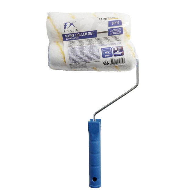 Support rouleau de peinture avec 2 recharges 180mm
