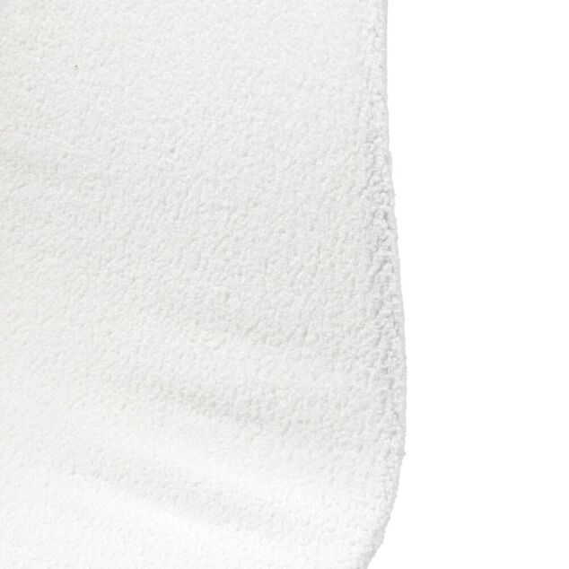 Housse de chaise tissu bouclette blanc 45x40x48cm