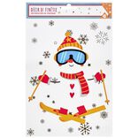 Décoration de Noël électrostatique bonhomme de neige