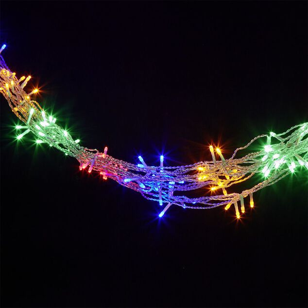 Rideau électrique 387 LED 5,6m multicolore