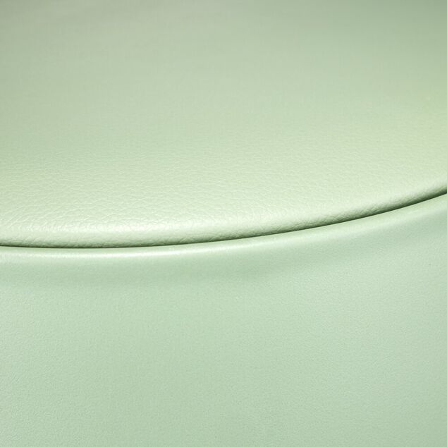 Tabouret rond Spiro pieds fins plastique vert &Oslash;33xH46cm
