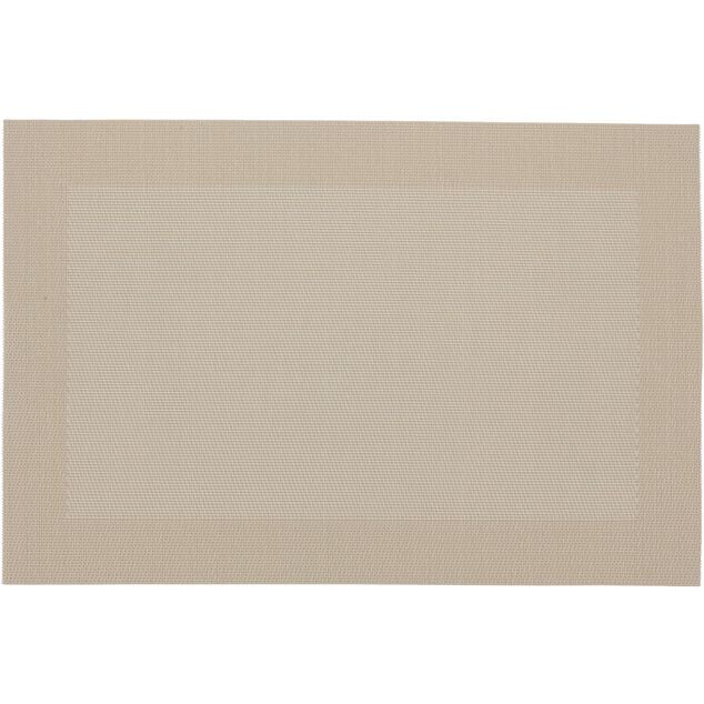 Set de table rectangulaire pvc beige