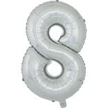 Ballon chiffre 8 en aluminium