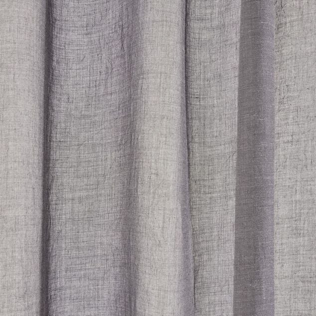 Voilage &agrave; oeillets gris fonc&eacute; 140x240cm