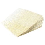 Serviette en papier blanc motif pois dor&eacute; x20