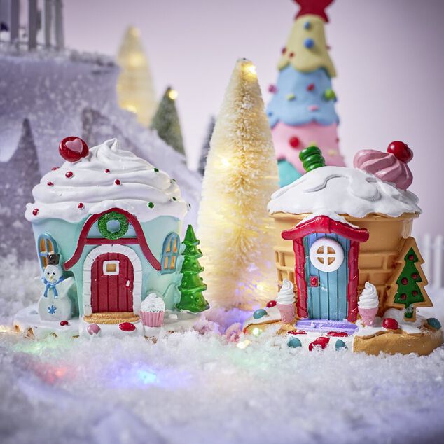 Maison cupcake lumineuse (2 mod&egrave;les)