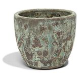 Pot argile &eacute;maillage vert et marron &Oslash;36cm