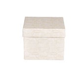 Bo&icirc;te carton d&eacute;cor&eacute;e 13x10xH13cm - 2 mod&egrave;les
