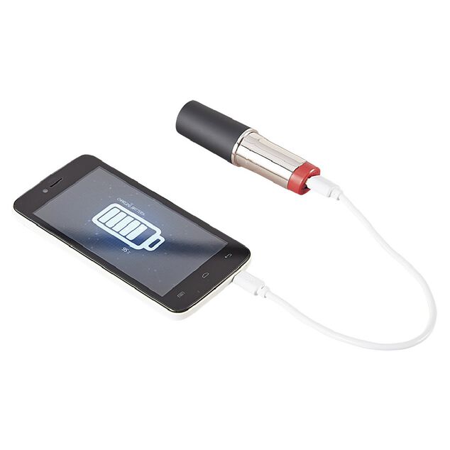 Coffret porte cl&eacute; miroir coeur batterie de secours powerbank