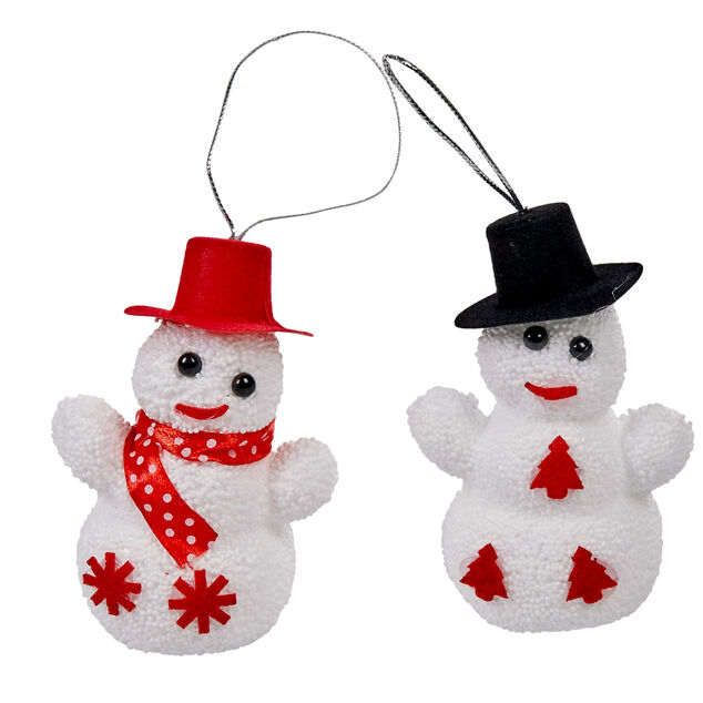 Suspension bonhomme de neige Noël x2
