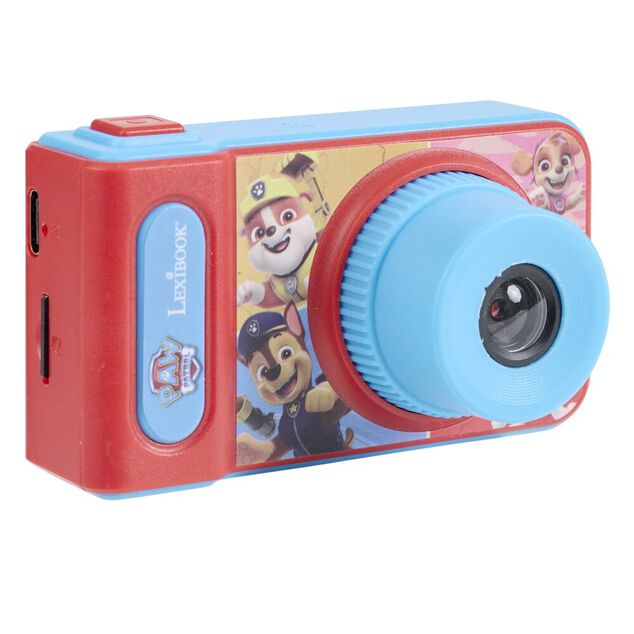 Appareil photo digital enfant Pat Patrouille carte SD 8G plastique rouge et bleu