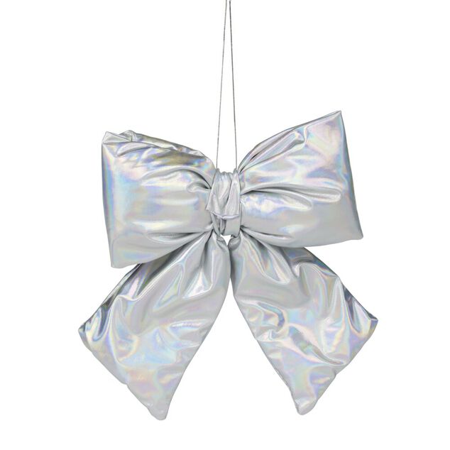 Noeud de No&euml;l iris&eacute; &agrave; suspendre H14cm (3 mod&egrave;les)