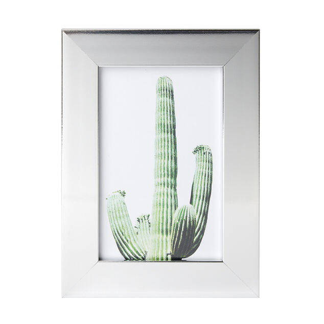 Cadre photo bord doré ou argenté 14xH19cm (2 modèles)