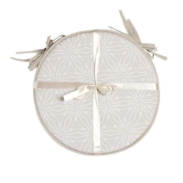 Galette de chaise ronde x4 avec motif Ø38cm (4 modèles)