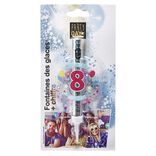 Fontaine de glace feu d'artifice bouteille chiffre 8