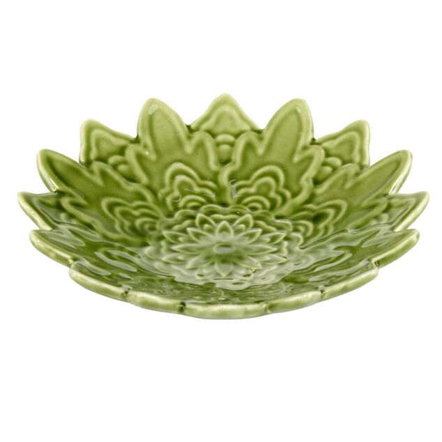 Vide-poche forme fleur de tournesol en dolomite &Oslash;13cm (3 mod&egrave;les)