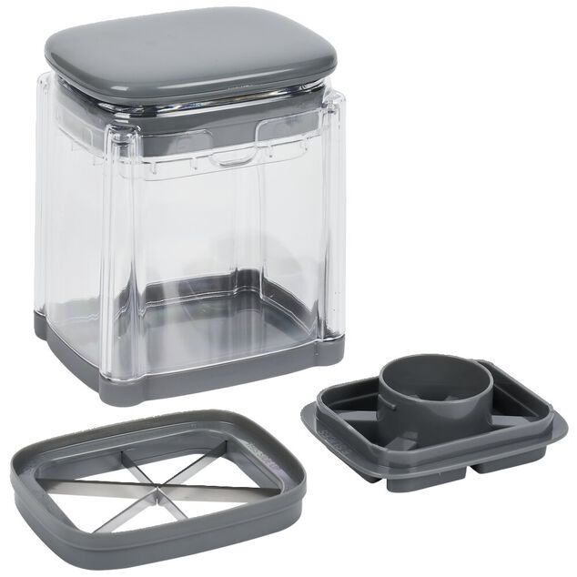 Ustensile d&eacute;coupe aliment 2 lames interchangeables