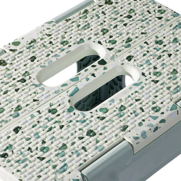 Marche pied blanc H.32 cm