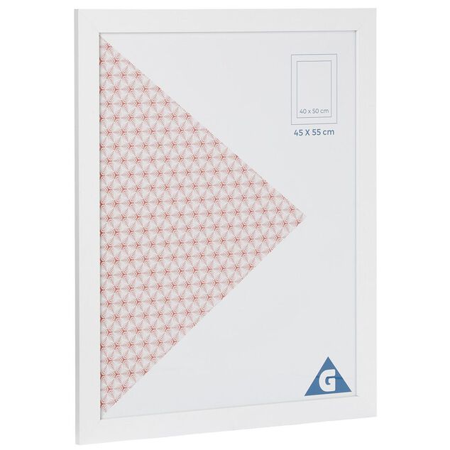 Cadre photo blanc 1 vue 40 x 50 cm