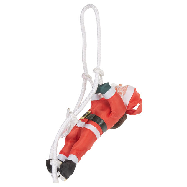P&egrave;re No&euml;l grimpeur sur &eacute;chelle h. 20 cm