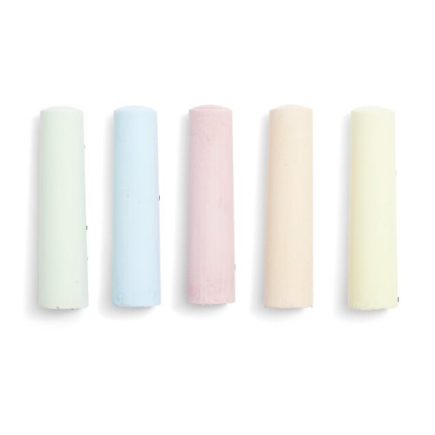 Lot de 5 craies g&eacute;antes multicolore