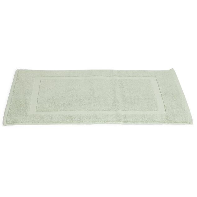 Tapis salle de bain coton vert 70x40 cm