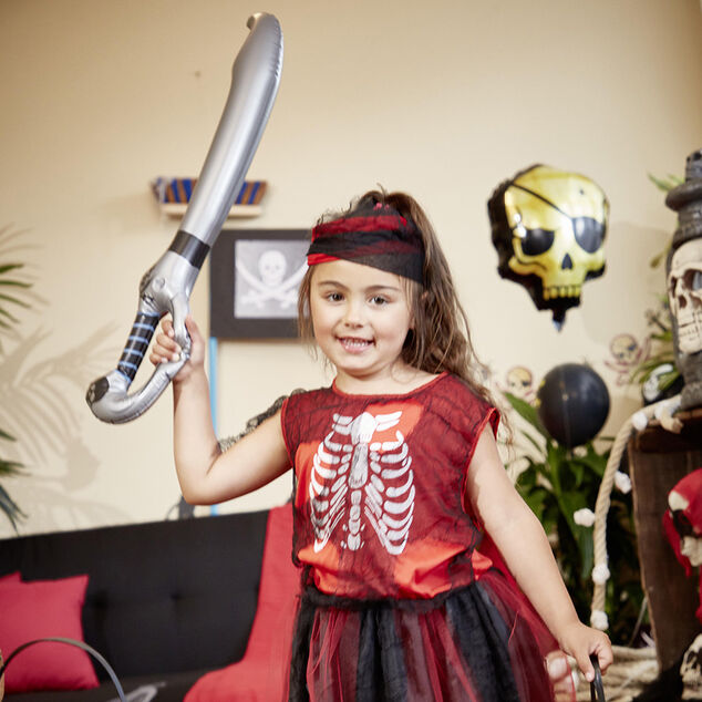 D&eacute;guisement enfant Halloween pirate robe 7/10 ans