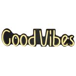 Néon LED inscription Good Vibes jaune