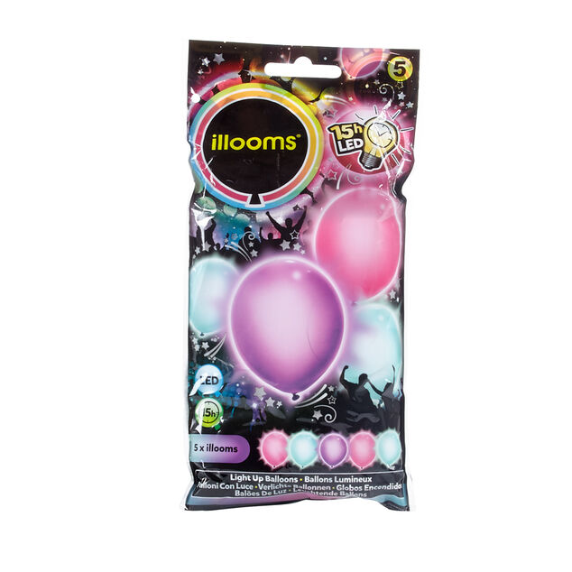 Ballon lumineux LED 3 couleurs 5 pi&egrave;ces