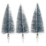 Sapin à clipser argenté ou bleu Ø5xH14cm x3