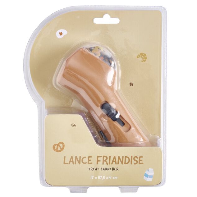 Lance-friandise plastique gris L17cm (2 mod&egrave;les gris ou orange)