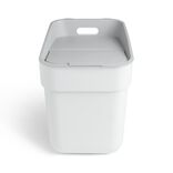 Poubelle de tri blanche 20L