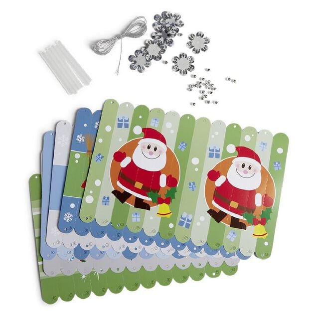 Boule de No&euml;l origami &agrave; confectionner x6