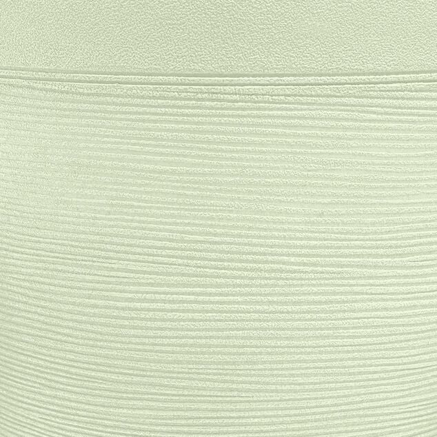 Cache pot grand mod&egrave;le effet stri&eacute; vert 12L &Oslash;30xH27cm