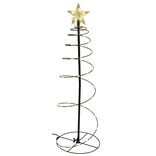 Sapin conique en métal lumineux blanc chaud