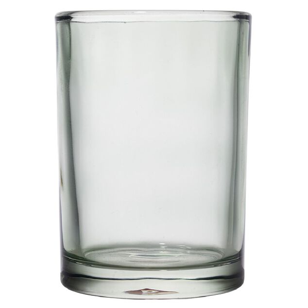 Gobelet en verre transparent vert &Oslash;8xH10,5cm