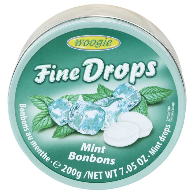 Bonbons durs pastilles go&ucirc;t menthe 200gr