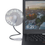 Ventilateur USB avec message LED