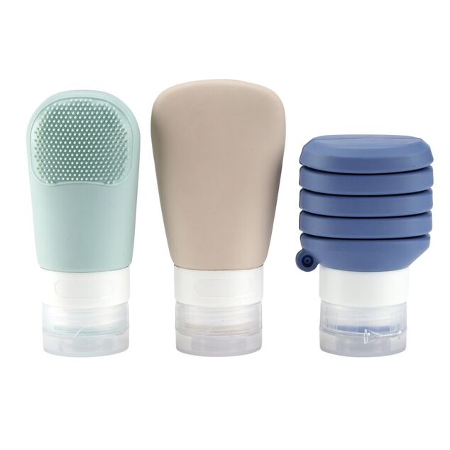 Flacon de voyage x3 en silicone 50ml