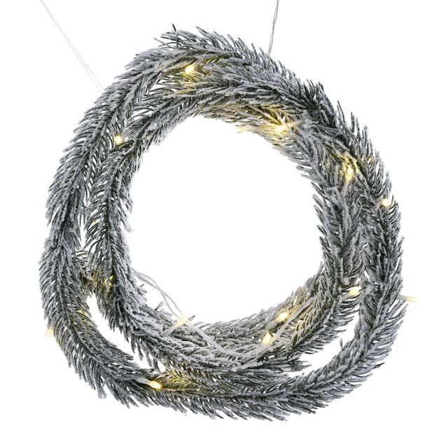 Guirlande lumineuse branche de sapin 25LED blanc chaud 2m